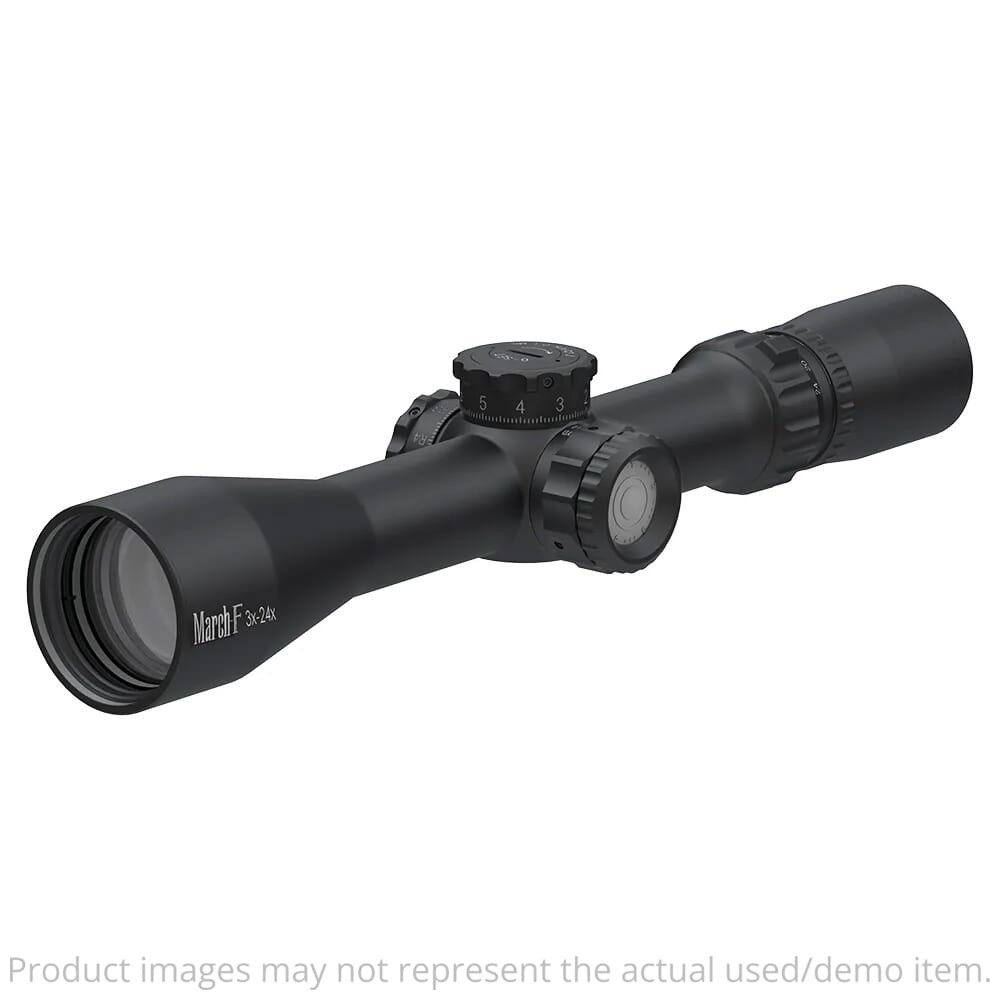 March USED F Tactical 3-24x42mm FML-1 Reticle 0.1MIL Illuminated FFP Riflescope D24V42FIML-FML-1-800020 Excellent Condition UA5143