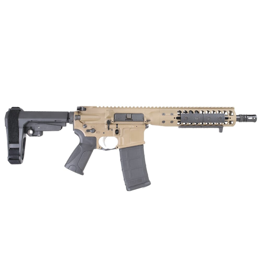 LWRC ICDI Direct Impingement 5.56mm NATO 10.5" 1:7" 1/2x28 Bbl FDE Pistol w/SBA3 Brace ICDIP5CK10SBA3