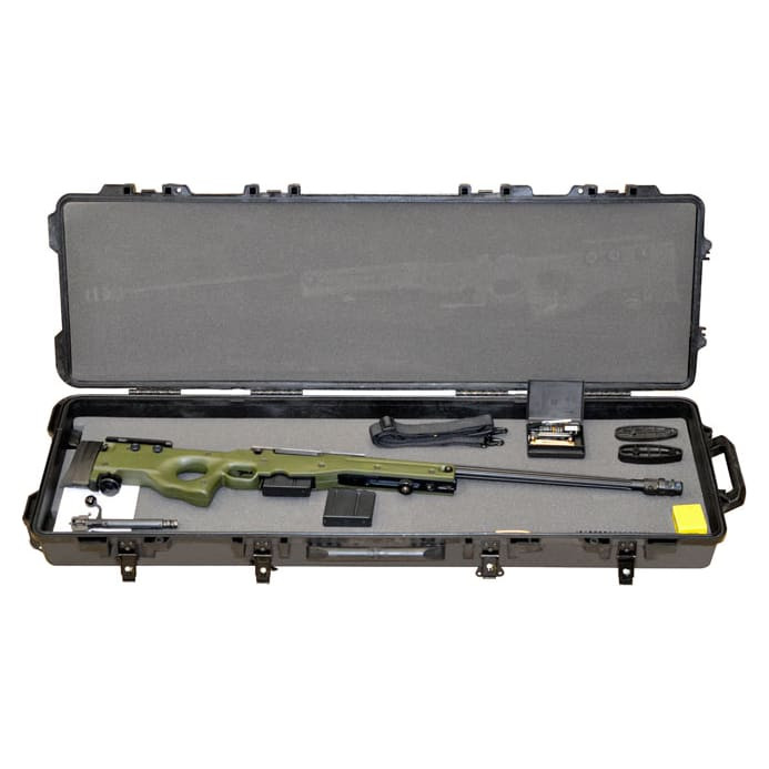 Accuracy International AW .300 Win, 26' Fluted, Brake, Rear Spike, Pic Rail, Fixed Green Stock, Black Sling, 2 Mags, Cleaning Rod & Kit with Bore Guide in Boyt Hard Case, Like New (only 40 rounds fired)-UA536
