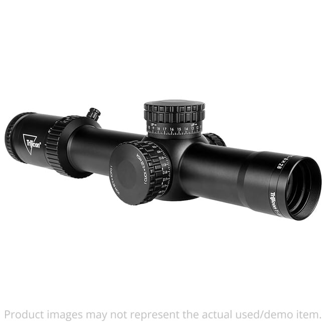 Trijicon USED Credo HX 1-8x28mm FFP Red/Green MOA Segmented Circle 34mm Satin Blk Riflescope w/Exposed Locking Adjusters CRHX828-C-2900031 - Ring Marks UA5514