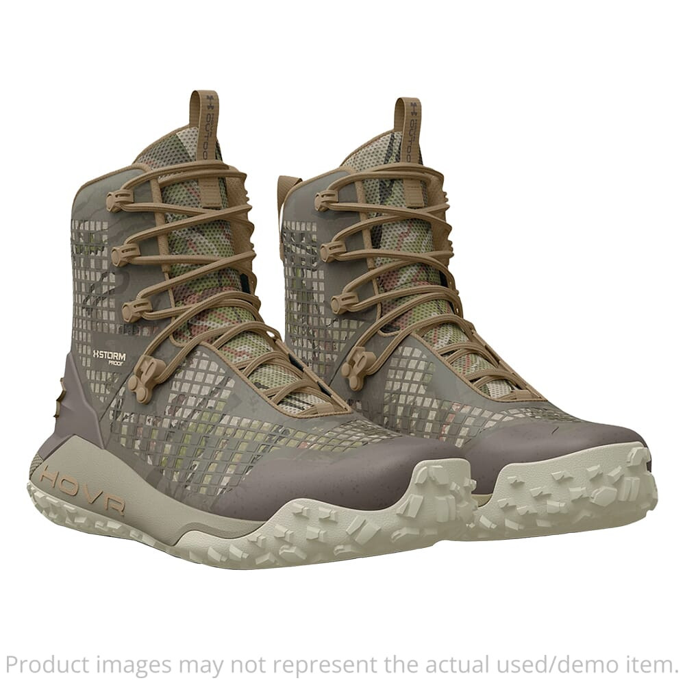 Under Armour USED Whitetail HOVR Dawn 2.0 Waterproof Boots Ridge Reaper Camo Barren/Bayou/Khaki Size 14 3025573-900008 - Damaged Packaging UA5567