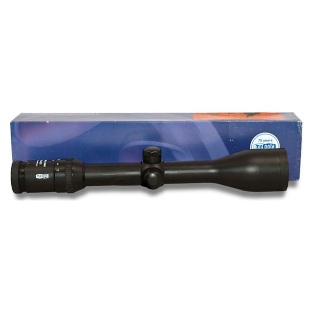 Meopta 2000 Series 3-12x50 German 4 reticle Matte Black Rifle Scope. 30mm Steel tube, Lens Caps, Ring marks-UB390