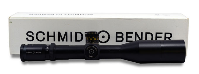 Schmidt  Bender PMII 3-12x50 L/P P4 Fine MOA DT CW, Lens shade, In Great condition with very light ring marks -UB394