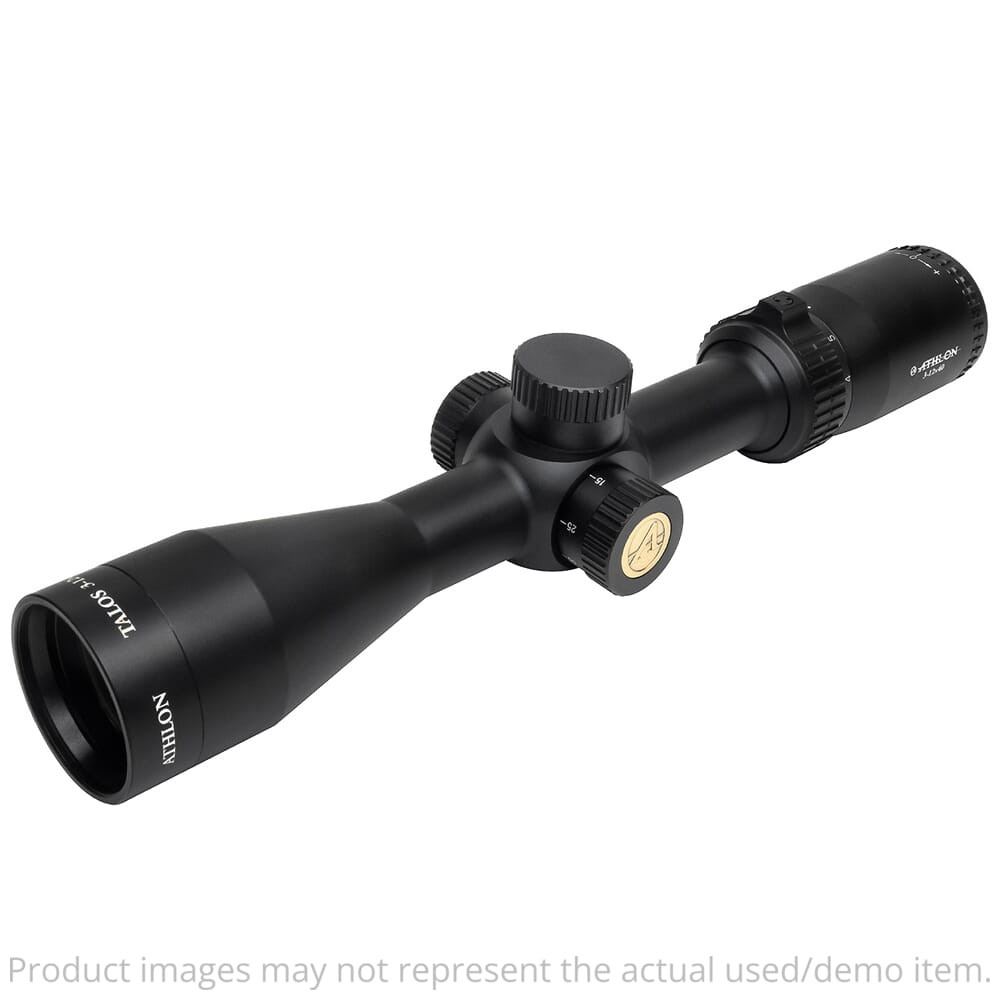 Athlon USED Talos 3-12x40mm Capped Side Focus 1" SFP MIL Riflescope 215004 - No Box, Light Ring Marks UA5655