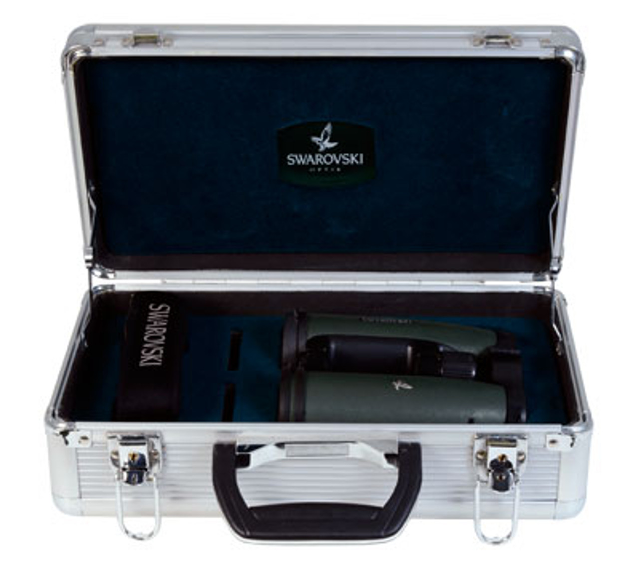 Swarovski EL 10x42 - In good condition with some usage marks. Comes with neck strap, lens cover in aluminum hard case.-UB704