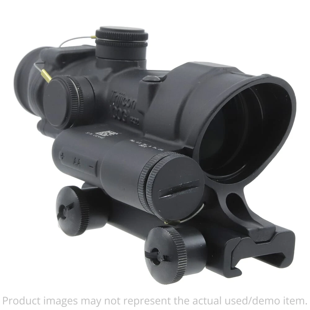 Trijicon USED ACOG 4x32 Red Chevron .223/5.56 BDC LED Riflescope w/TA51 Thumbscrew Mount TA02-D-100393 - Excellent Condition UA5975