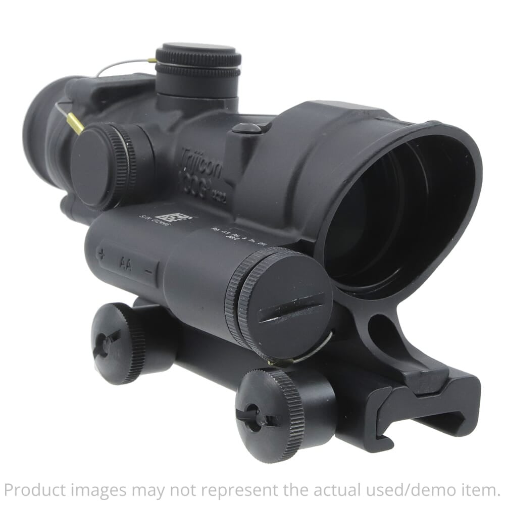 Trijicon USED ACOG 4x32 Red Chevron .223/5.56 BDC LED Riflescope w/TA51 Thumbscrew Mount TA02-D-100393 - Excellent Condition UA5975