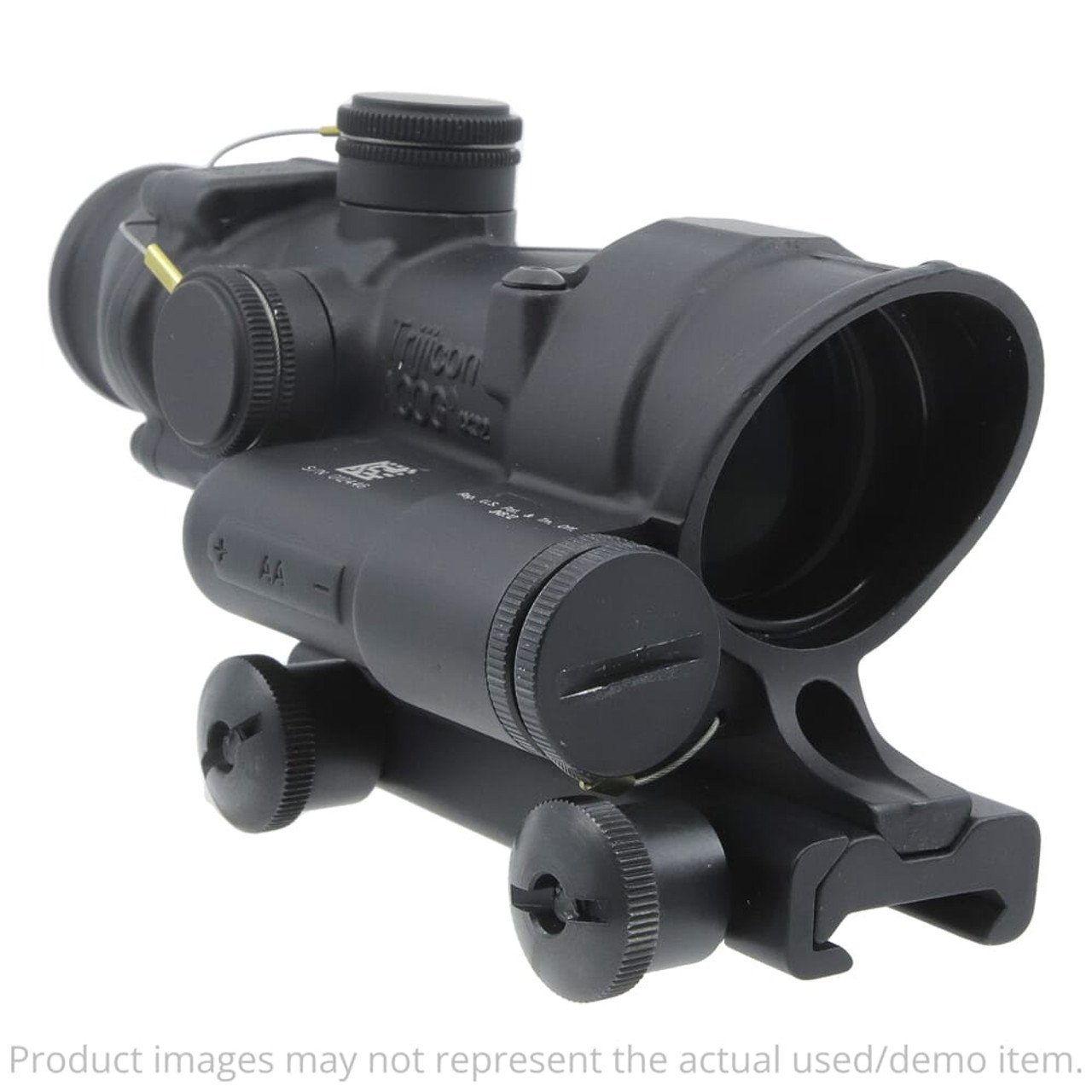 Trijicon USED ACOG 4x32 Red Chevron .223/5.56 BDC LED Riflescope w/TA51 Thumbscrew Mount TA02-D-100393 - Excellent Condition UA5975