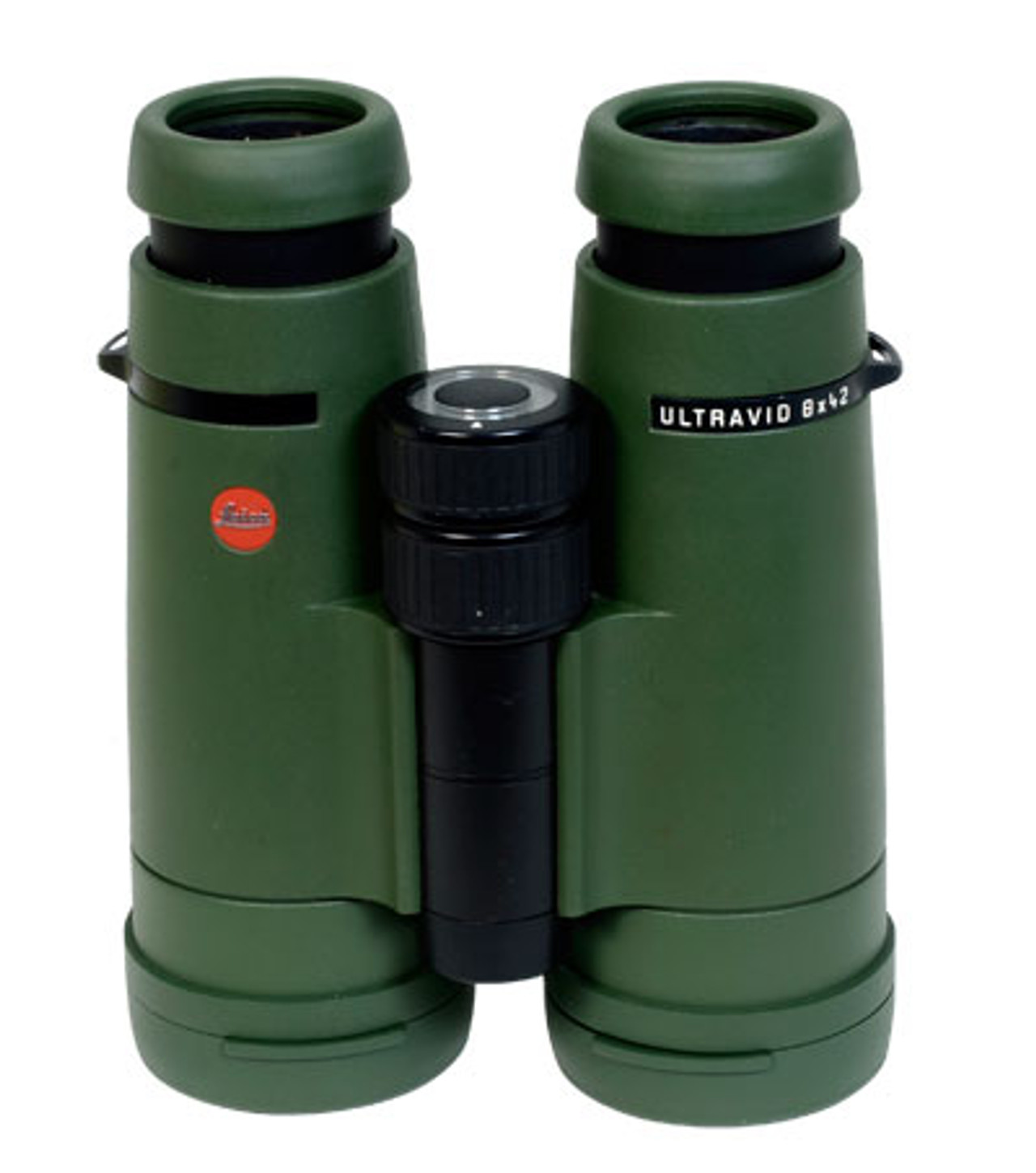 Leica Ultravid 8x42 Green Armor Binocular. In excellent condition. Comes with lens covers, neck strap, case and instructions.-UA683