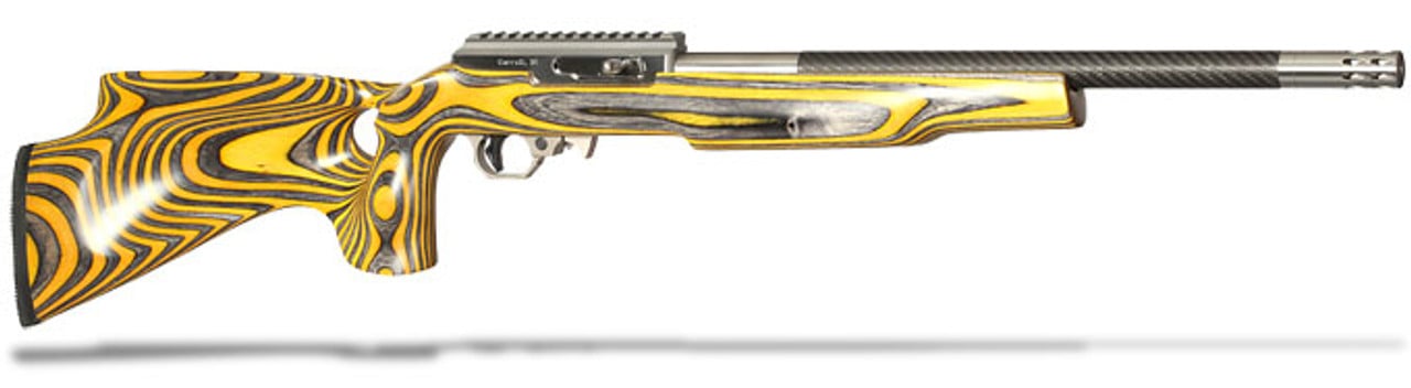 Volquartsen Lightweight 22 LR Yellow Thumbhole Silhouette Stock