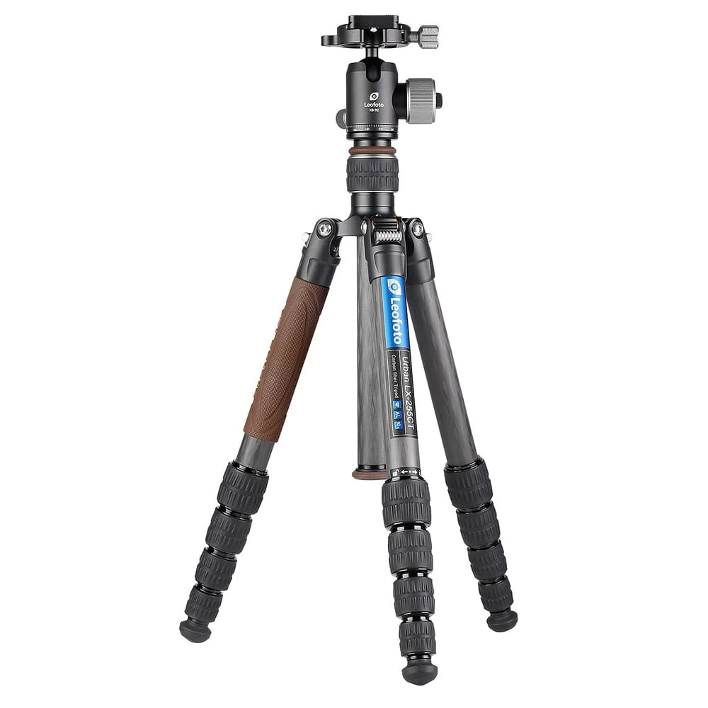 Leofoto LX-255CT+XB-32 Reversible & Lightweight Carbon Fiber Travel Tripod w/Ball Head LX-255CT-XB-32
