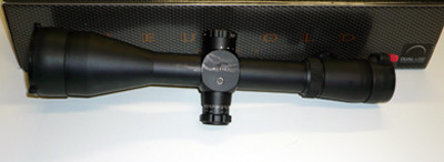 Leupold Mark 4 LR-T 4.5-14x50 part #56070 - Excellent condition with illuminated Mildot and faint ringmarks.  Comes with BC flip up caps.  Appears to be a light film of epoxy on the tube from a bedding job, visible in photo. Item UB163.
