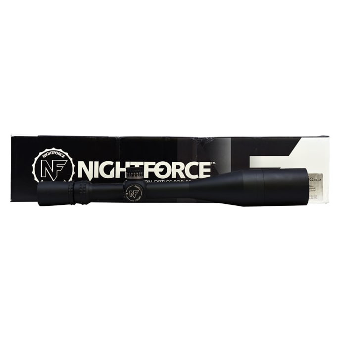 Nightforce NXS 5.5-22x56 NP1, high speed ( Non Zero Stop), comes with lens cover and sun shade, In very good condition with  light ring marks-UB498