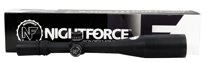 Nightforce NXS 5.5-22x56 HVM, HS Turret ( No Zero Stop).  In very good condition with faint ring marks. Comes with sunshade and instructions (No lens cover)-UB574