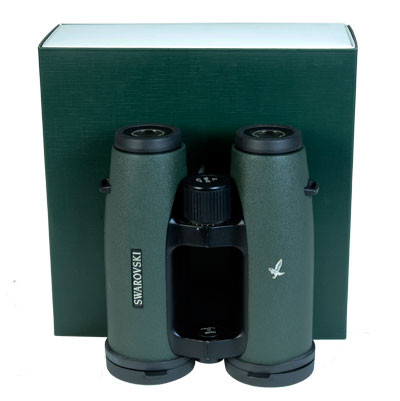 Swarovski EL SWAROVISION 10x42 WB Binoculars. In  good condition with very light usage marks. Comes with neck strap, objective lens cover  and instructions.-UB659