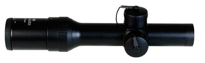 Meopta Meostar 1-4x22 ZD Tactical Kdot Matte Black Rifle Scope. In good condition with very light ring marks. Comes with flip up lens caps and instructions.-UB709