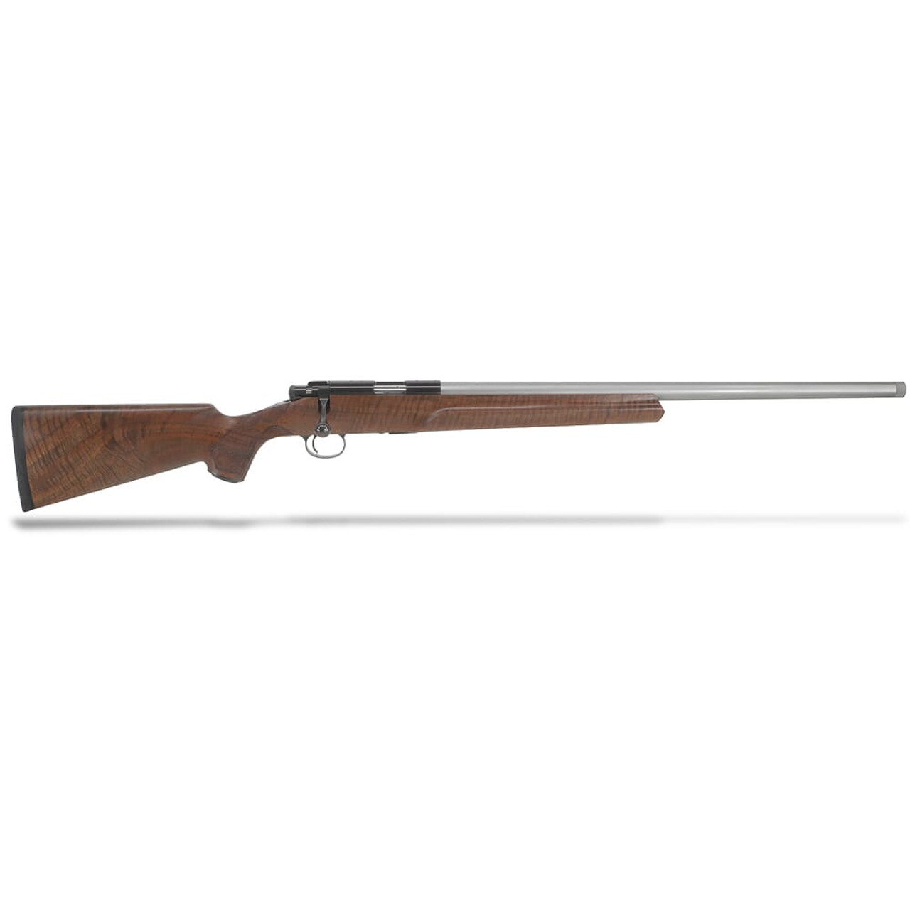 Cooper M57M Varmint Extreme .22 LR 26\" 1:16\" SS Straight Taper Threaded Bbl AAA+ Claro Wood UG Rifle w/Bbl Cap & Jard Trigger (Set to 10oz.)