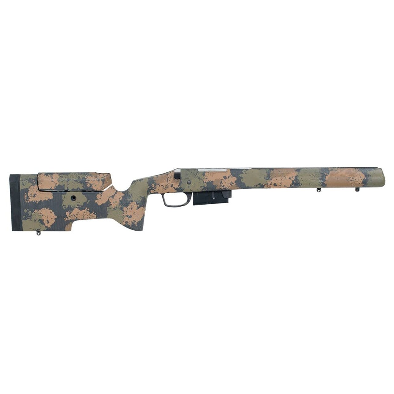 Manners Elite Carbon T4A Rem 700 SA DBM #7 Contour Adj Cheek - 2 front studs - Black Forest