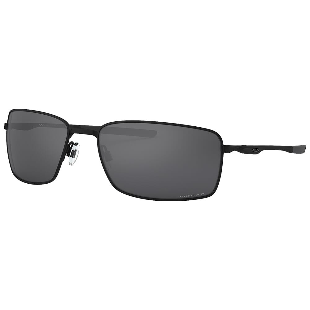 Oakley Square Wire Matte Black w/Black Iridium Polarized Lenses