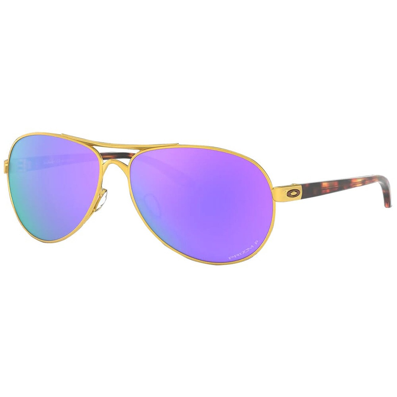 Oakley Feedback Satin Gold w/PRIZM Violet Polarized Lenses OO4079-3959