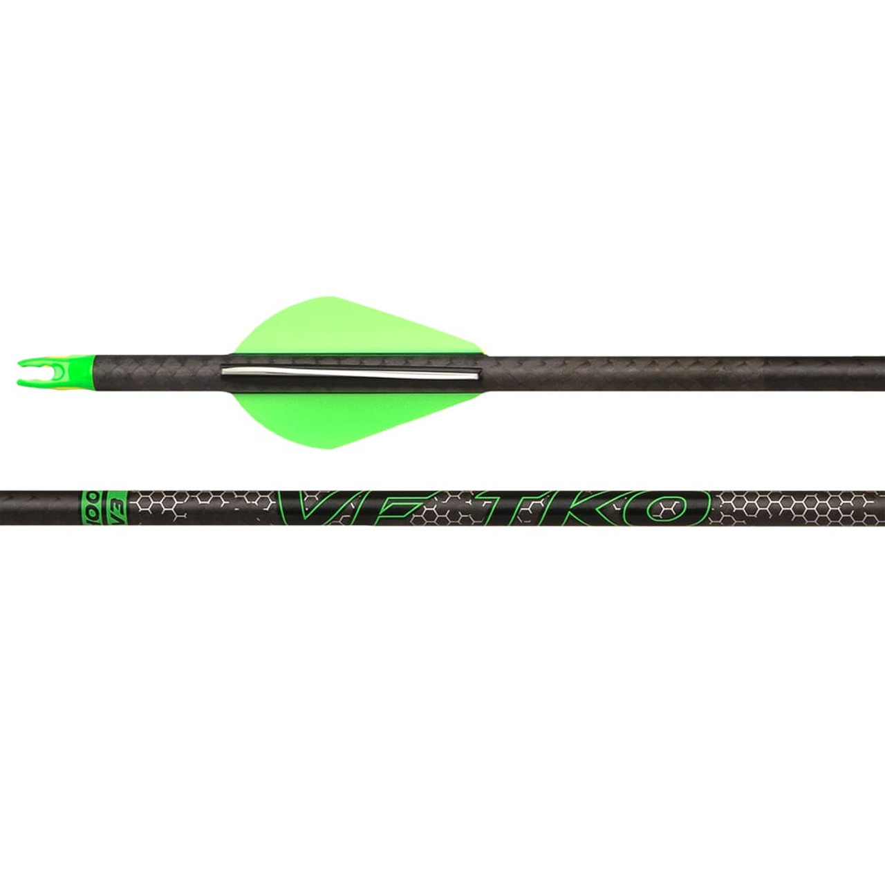 Victory Archery VFORCE TKO Gamer 400 Low Torque GPI: 8.1 Fletched Arrow 6pk VFTKG-400FB-6