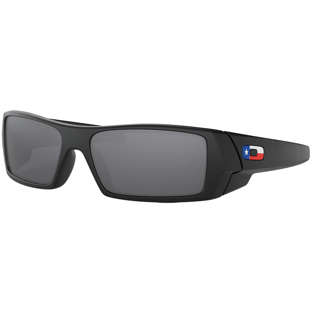 Oakley GasCan Matte Black w/Black Iridium Polarized Lenses 12-856