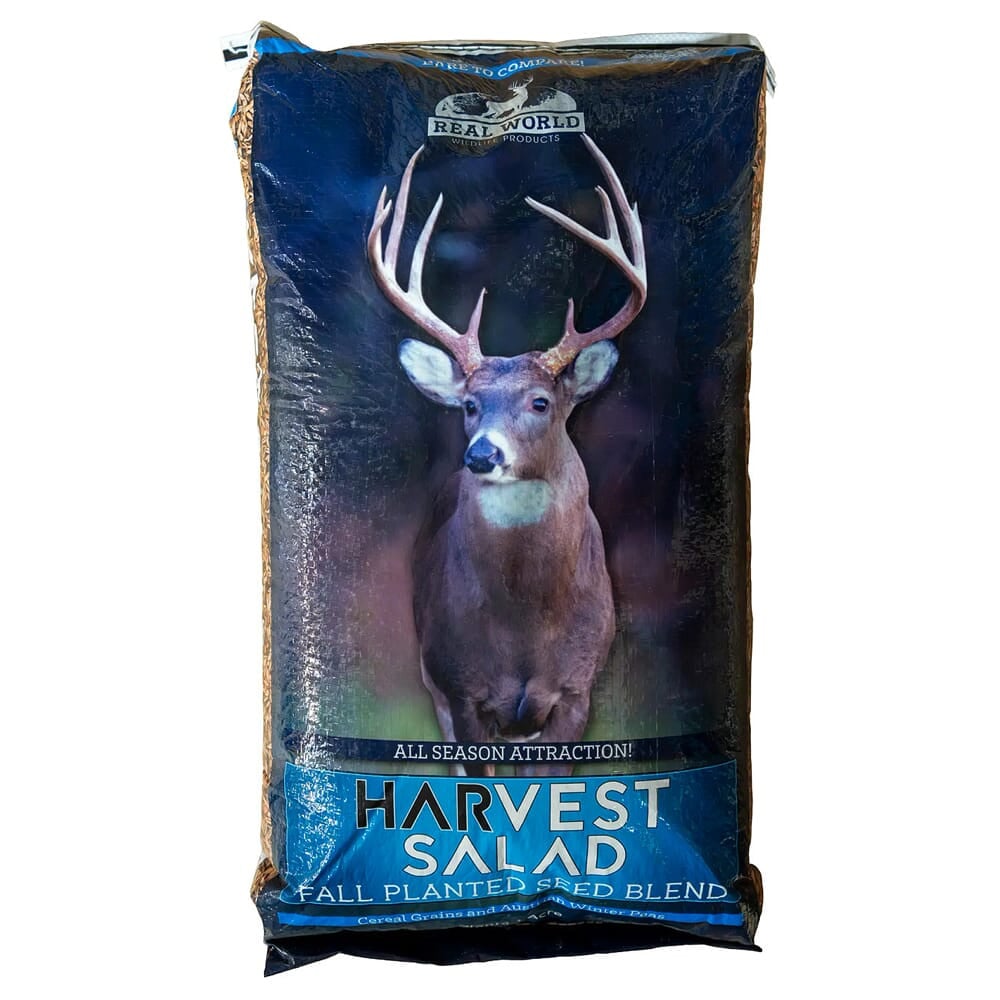 Real World Wildlife Products Whitetail Harvest Salad 1/2 Acre, 25lb Bag WHITETAIL-HARVEST-SALAD-25LB