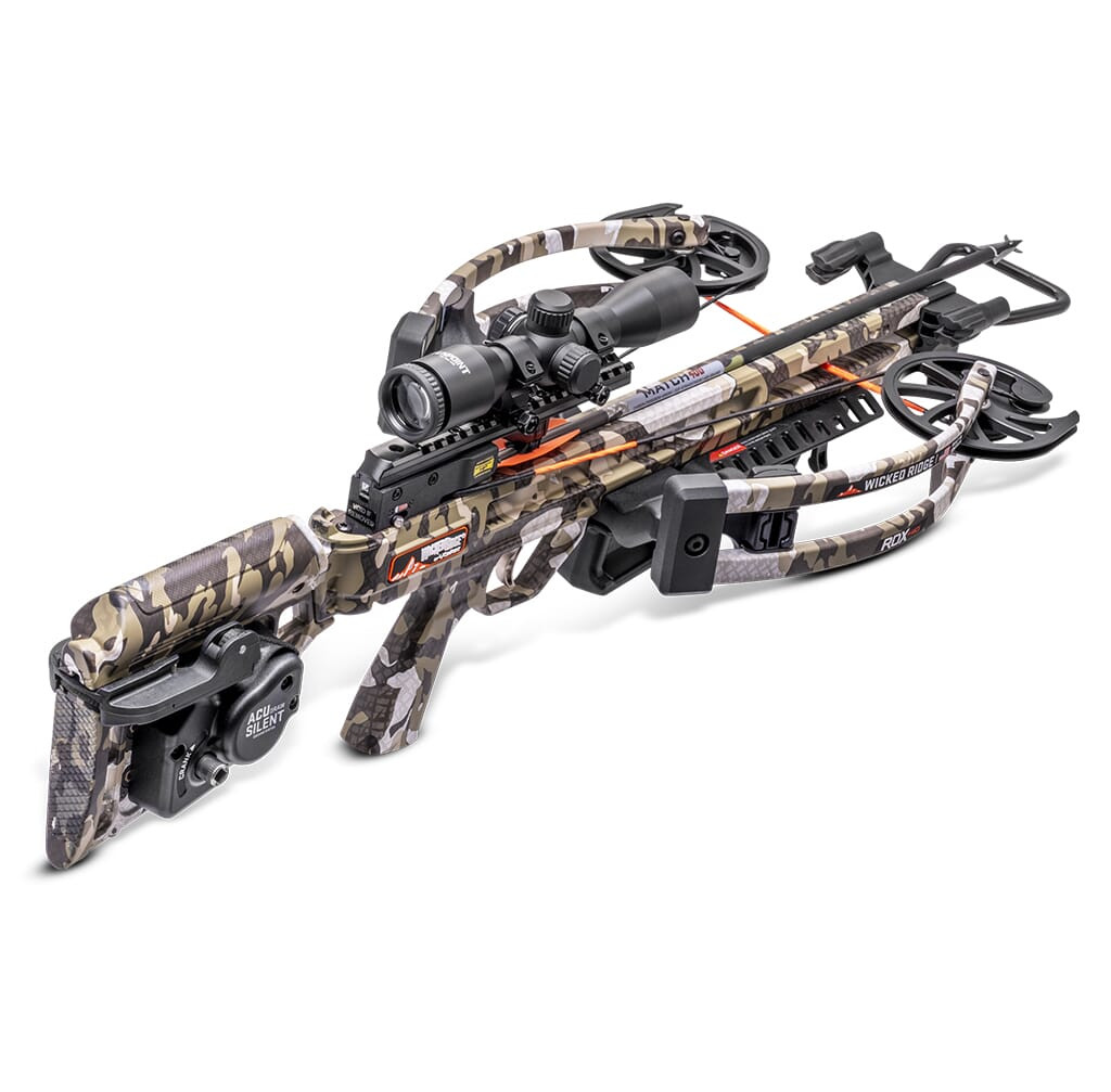 Wicked Ridge RDX 410 Peak XT Crossbow w/ACUdraw Silent & Pro-View 400 Scope WR24060-4556