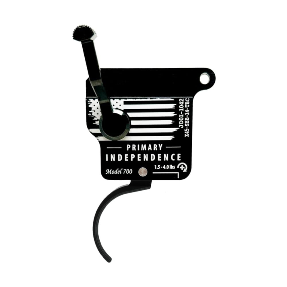 TriggerTech Special Edition Independence Day Rem 700 RH Primary Curved Housing 1.5-4lb Single Stage Trigger w/Bolt Release and White Laser Engraving X45-SBB-14-TBC