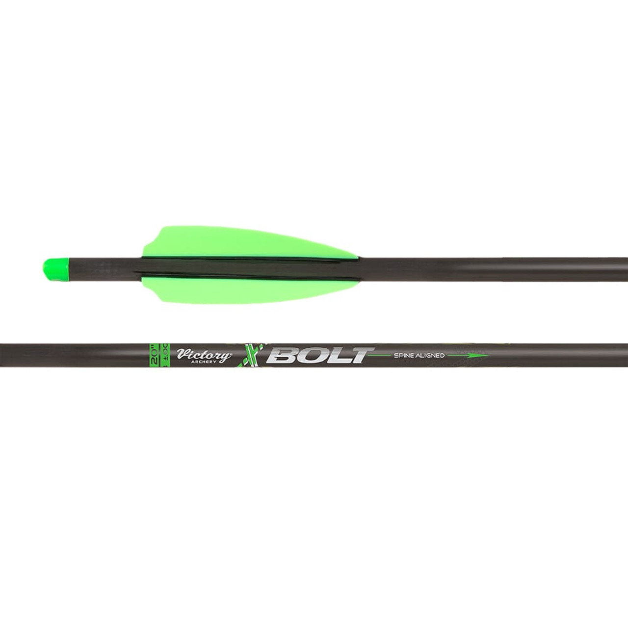 Victory Archery XBolt 20" Gamer 325 Total Grains Fletched Bolt 6pk XBOLTG-20FXG-6