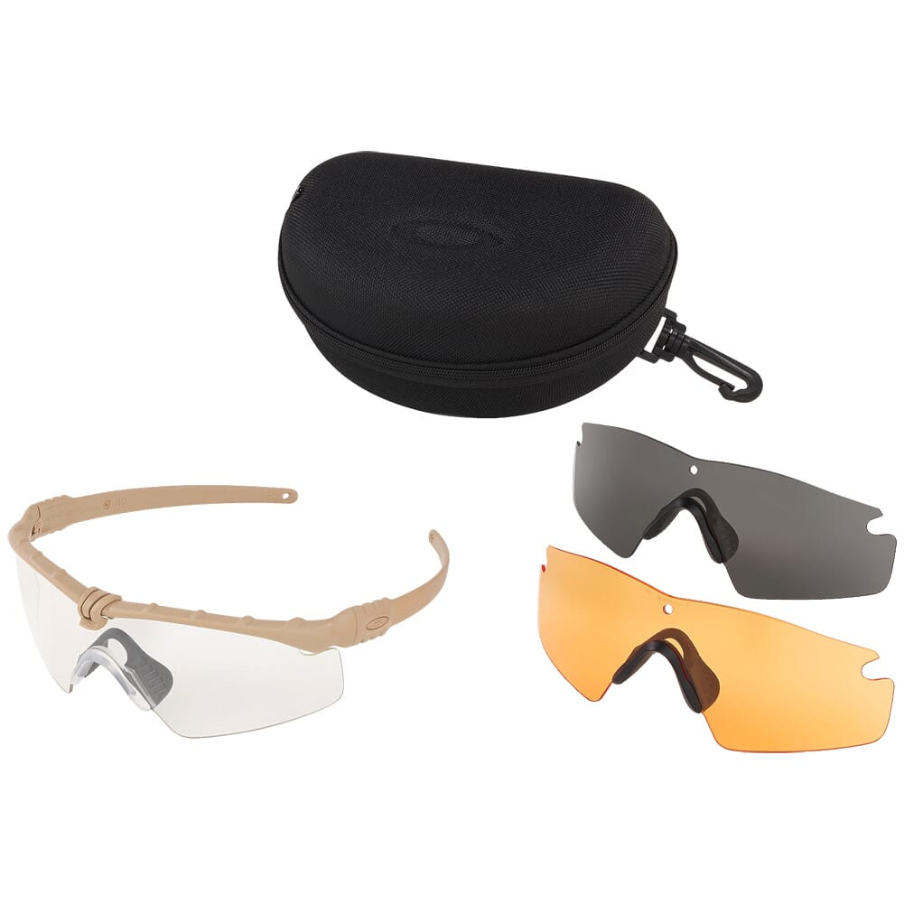 Oakley SI Ballistic M Frame 3.0 Black w/Clear, Grey, Persimmon