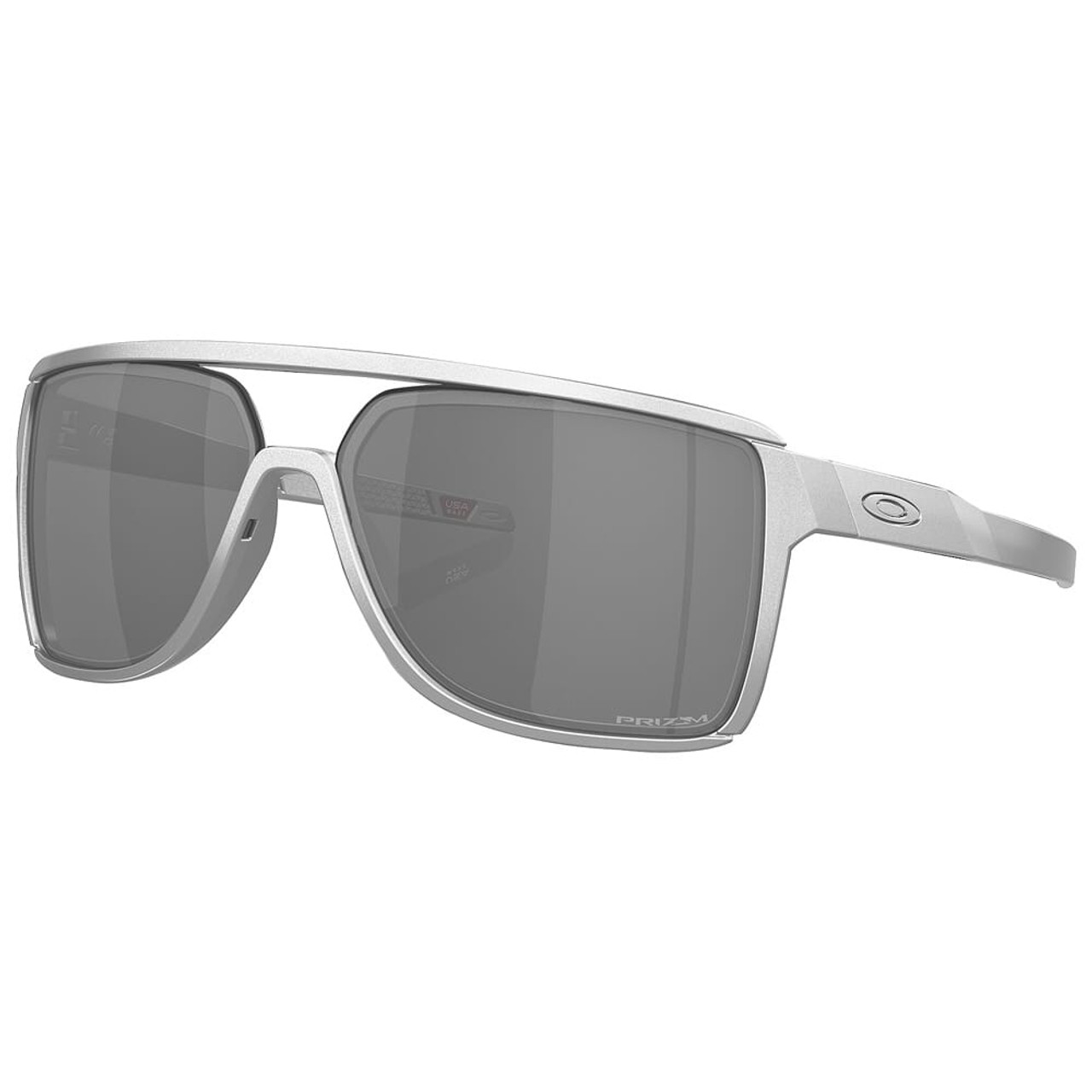 Oakley Castel X-Silver w/PRIZM Black Lenses OO9147-0763