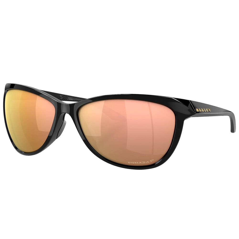 Oakley Pasque Polished Black w/PRIZM Rose Gold Polarized Lenses OO9222-0160