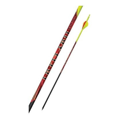 Black Eagle 19/64" Factory Fletched Arrow Outlaw 6pk Yellow Crested .005"-350 150