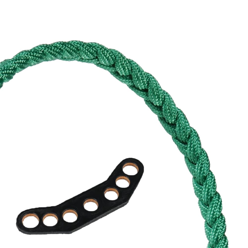 Paradox Solid Green Original Braid Bow Wrist Sling w/Leather Mount PBSL-T-5