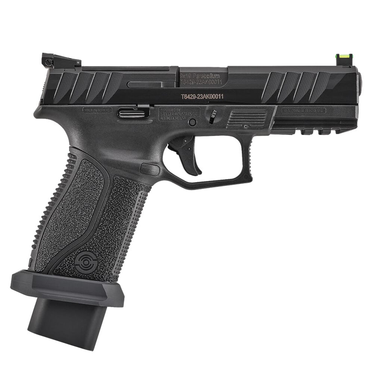 Stoeger STR-9 Combat-X Mid-Size 9mm Black 10+1 Striker-Fired Pistol w/(3) 10rd Mags & (3) Addt'l Backstraps 31776