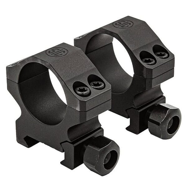 Sig Sauer ALPHA1 35mm High 1.25" Aluminum Black Hunting Scope Rings SOA10024