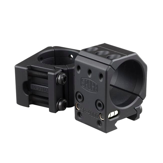 Spuhr Separate 34mm 0MIL/0MOA 1" Scope Rings w/ Leveling Kit SR-4000