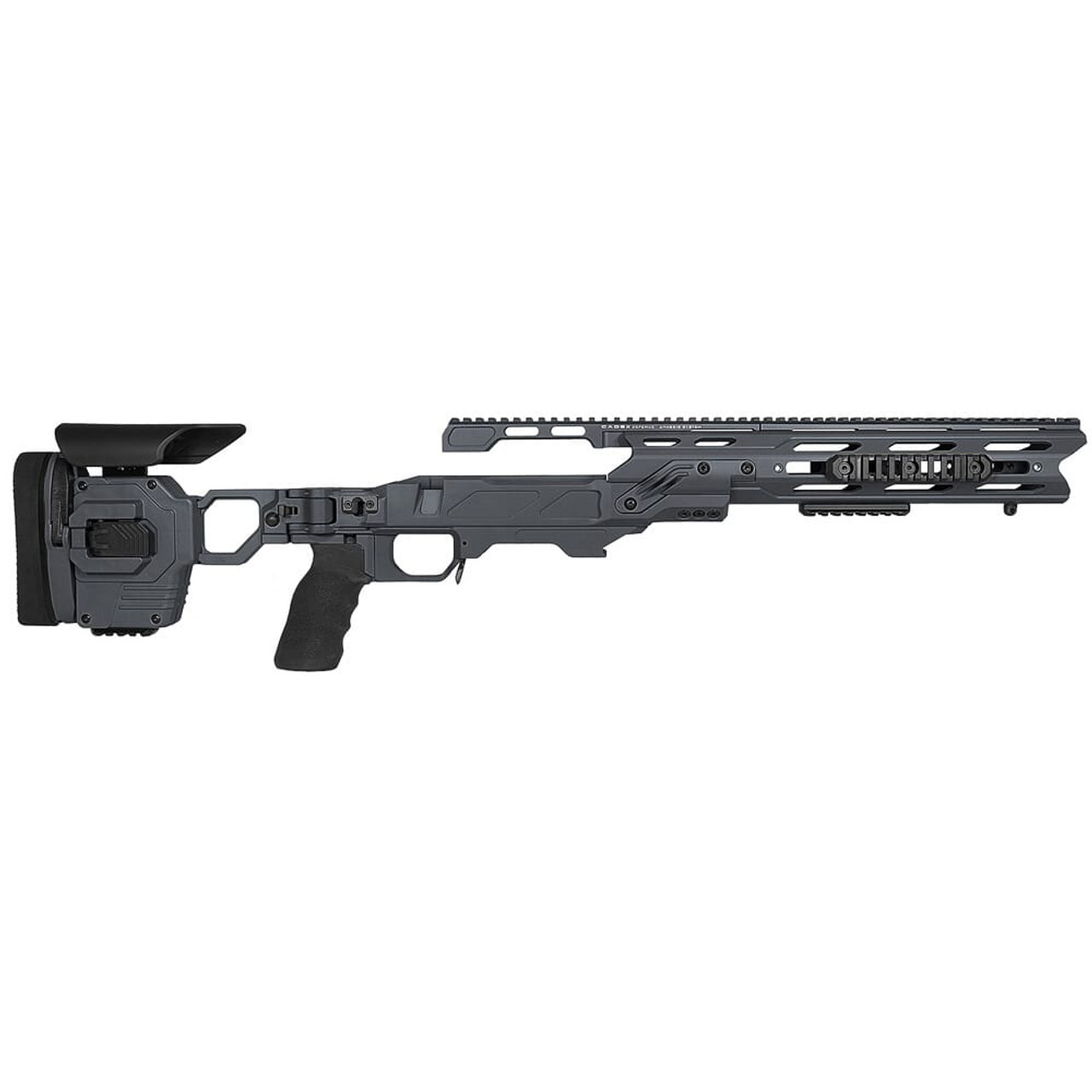 Cadex Defense Dual Strike Sniper Grey Rem 700 LA Standard Folding 20 MOA #6-48 for SSSF 3.715" Chassis STKDL-REM-RH-LA-R-206-C-GRY