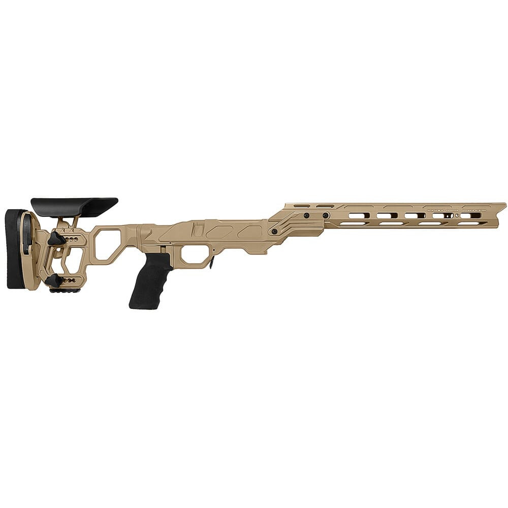 Cadex Defense Field Competition M-LOK Tan Rem 700 LA Skeleton Fixed for SSSF 3.715" Chassis STKFCP-REM-RH-LA-B-NA-C-TAN