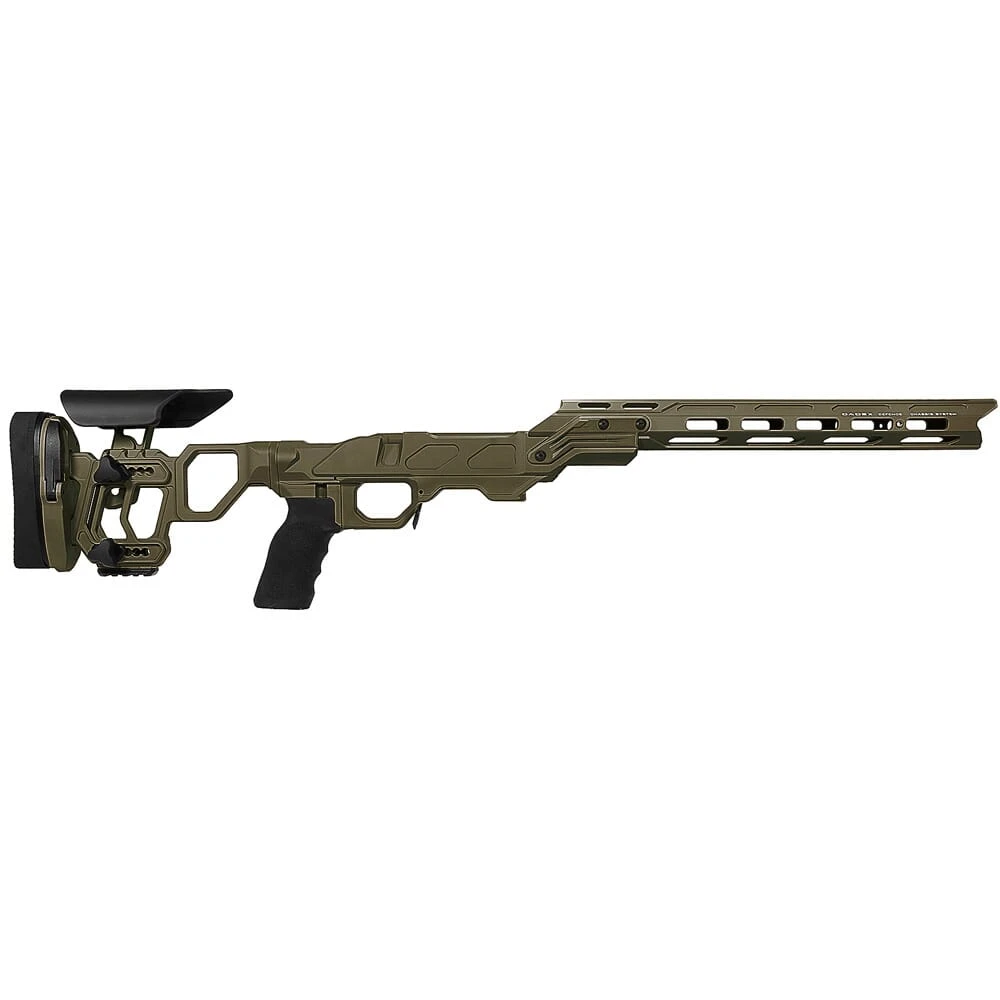Cadex Defense Field Competition M-LOK OD Green Rem 700 LA Skeleton Fixed for SSSF 3.850" Chassis STKFCP-REM-RH-LA-B-NA-E-ODG