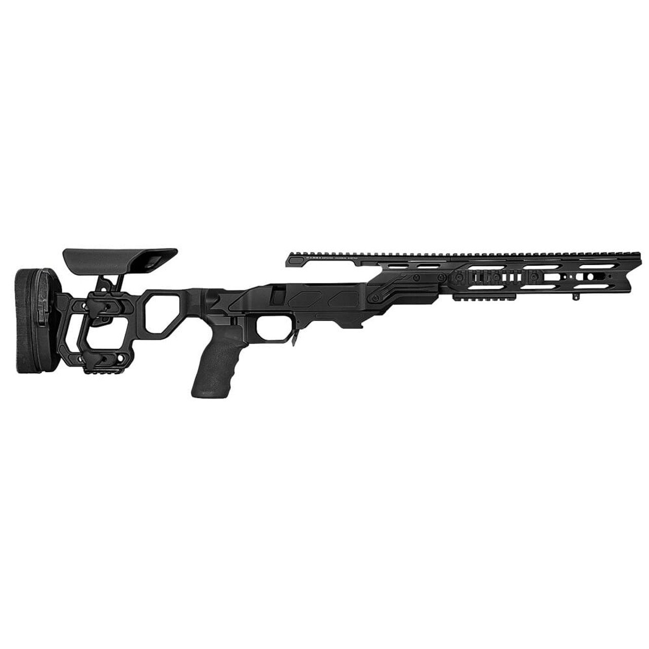 Cadex Defense Field Tactical Black Rem 700 SA Skeleton Fixed 20 MOA for DSSF 3.055" Chassis STKFT-REM-RH-SA-B-20-B-BLK