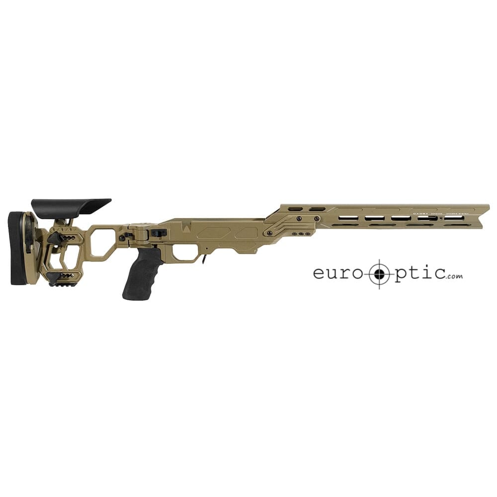 Cadex Defense Lite Competition M-LOK (for Tikka-T3) SA for Accu-Mag Magazine Skeleton Folding DSSF 3.055" Tan STKLCP-TIK-RH-SA-B-NA-B-TAN