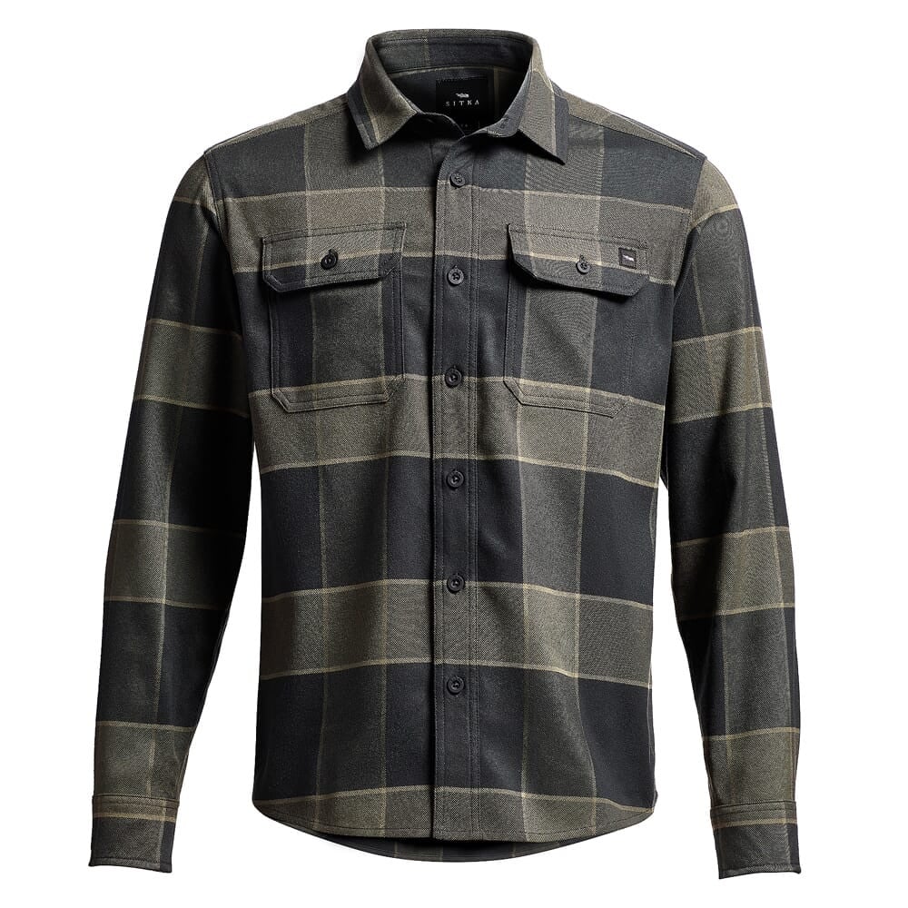 Sitka Gear Bridger Flannel Hemlock Green Plaid XX Large 600073-HMP-XXL