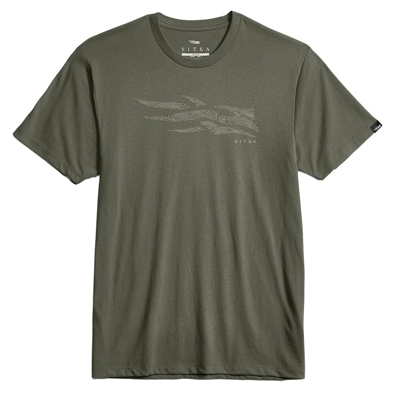 Sitka Gear Topo Icon Tee Hemlock Green Large 600268-HEM-L
