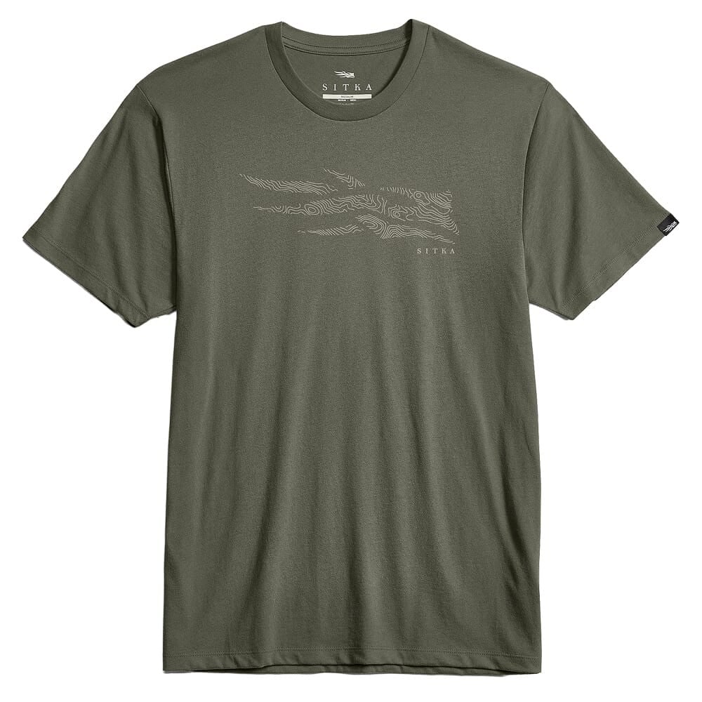 Sitka Gear Topo Icon Tee Hemlock Green Medium 600268-HEM-M