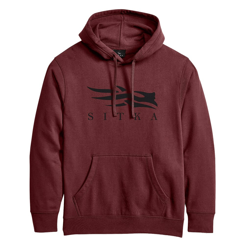 Sitka Gear Icon Pullover Hoody Dark Red Medium 600269-DAR-M