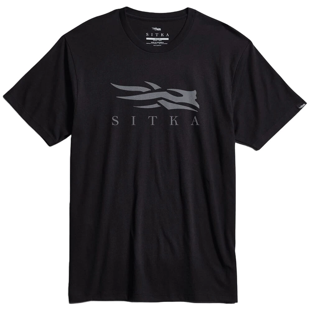 Sitka Gear Icon Tee Black Charcoal Small 600297-BKCH-S