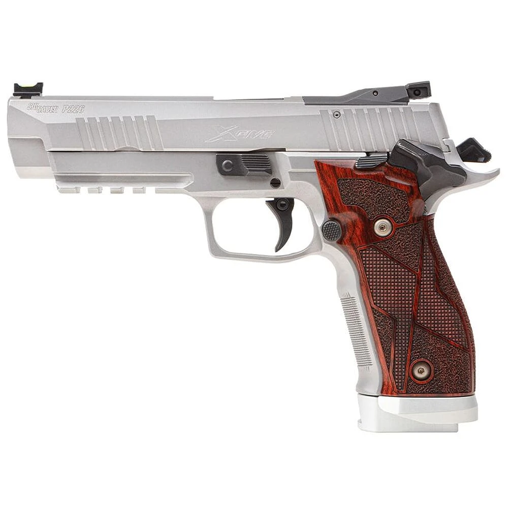 Sig Sauer P226 XFive Classic 9mm 5" Bull Bbl Stainless Steel Frame 1913 Accessory Rail Incl. (3) 10rd Steel Mags w/ Alloy Basepads 226X5-9-CLASSIC-10
