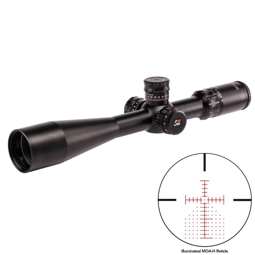Sightron SIII PLR 6-24x50 Zero Stop Illuminated MOA-H Riflescope 28002